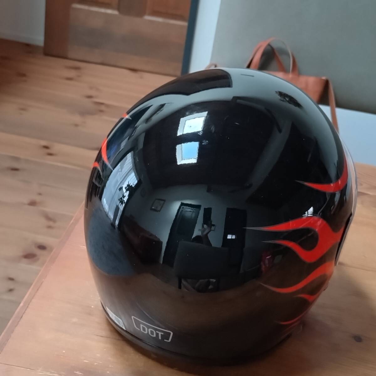 ハーレーダビッドソン　Sサイズ　オレンジフレイム　オープンフェイス