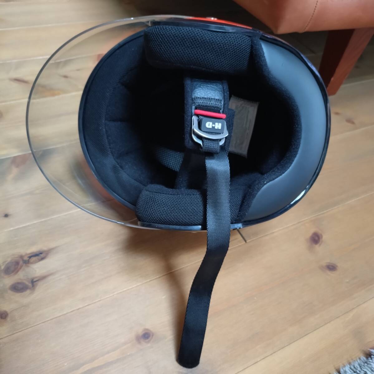 ハーレーダビッドソン　Sサイズ　オレンジフレイム　オープンフェイス