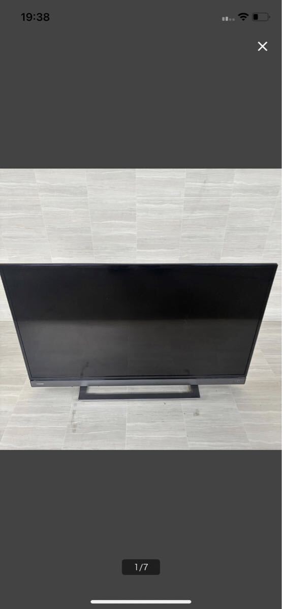 TOSHIBA 東芝 REGZA レグザ 液晶テレビ 40V31 美品 動作確認済 映像機器 コード リモコンセット 40型 40インチ 簡易清掃済 2019年製 薄型