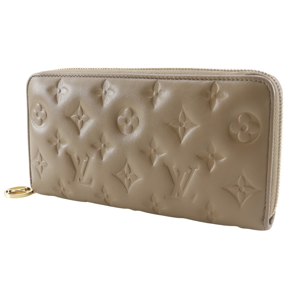 LOUIS VUITTON ルイ?ヴィトン ジッピーウォレット モノグラムクッサン M81511 長財布 ラムスキン トープ 【I171625083】中古