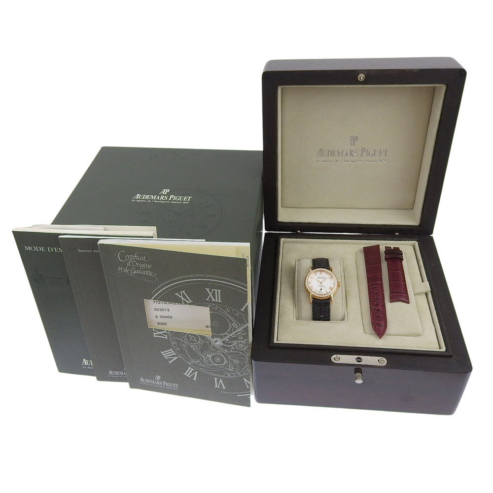 AUDEMARS PIGUET オーデマ・ピゲ ジュールオーデマ cal.3090 77213OR.Z.0001CR.01 腕時計 K18PG×ダイヤモンド 手巻き【H172625611】中古_画像8