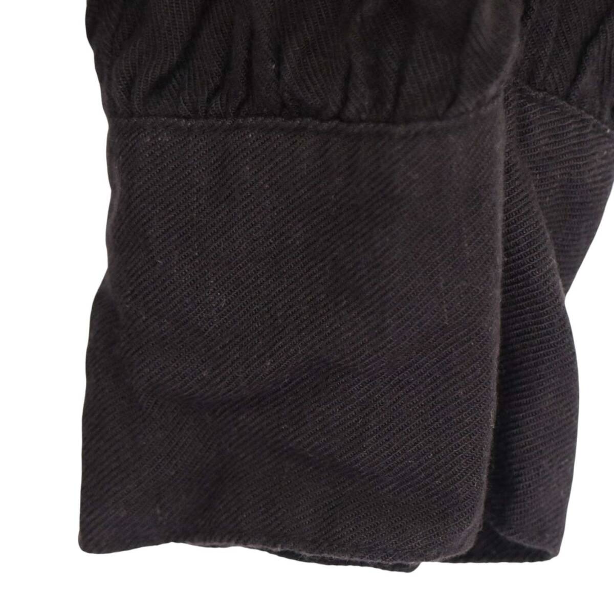 KBF ケービーエフ 春夏★ レーヨン 麻 ロング マキシ丈 スモック ワンピース Sz.One レディース 黒_画像3