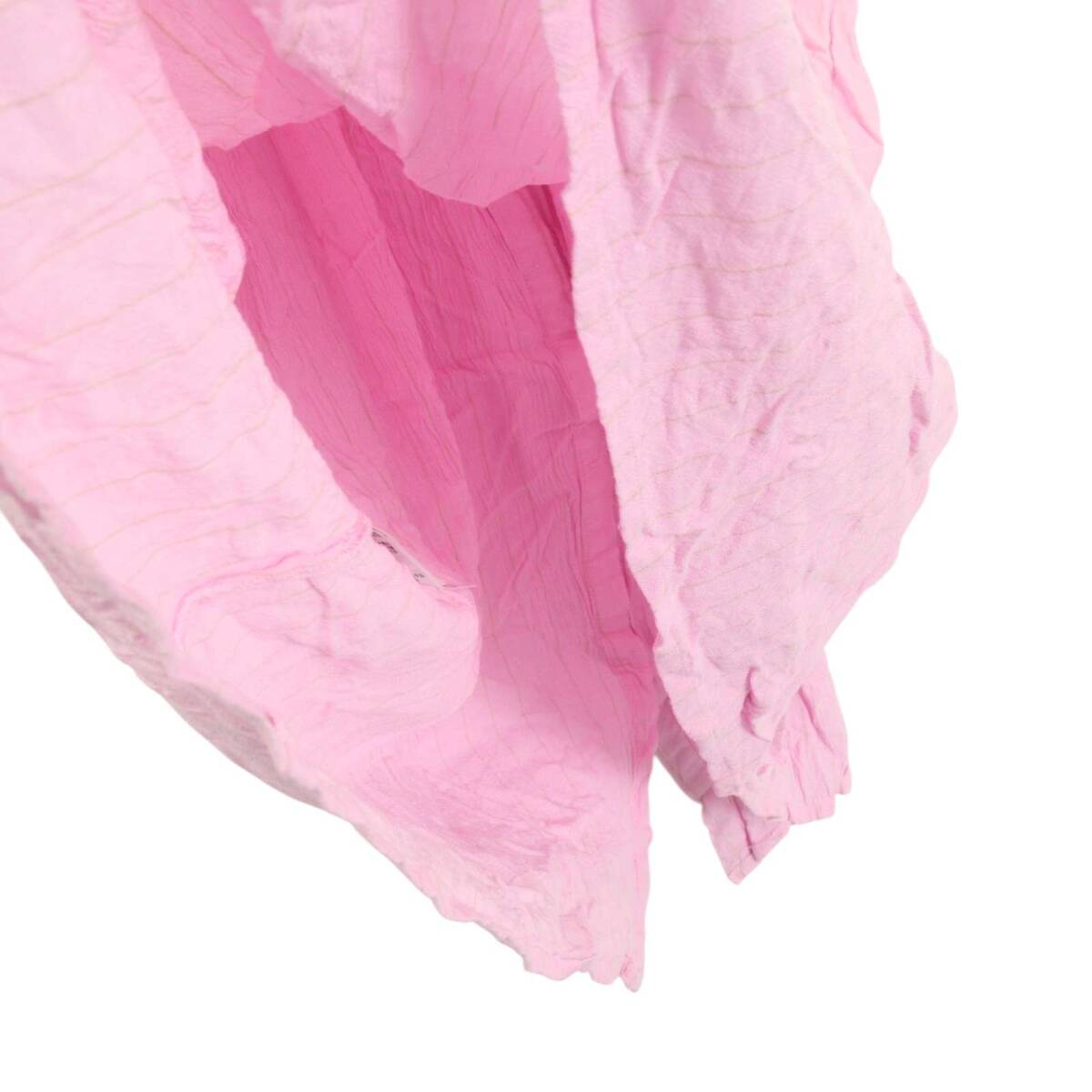 earth music&ecology アース ミュージック＆エコロジー 春夏★ レーヨン100% ストライプ シャツ ワンピース Sz.F レディース_画像5