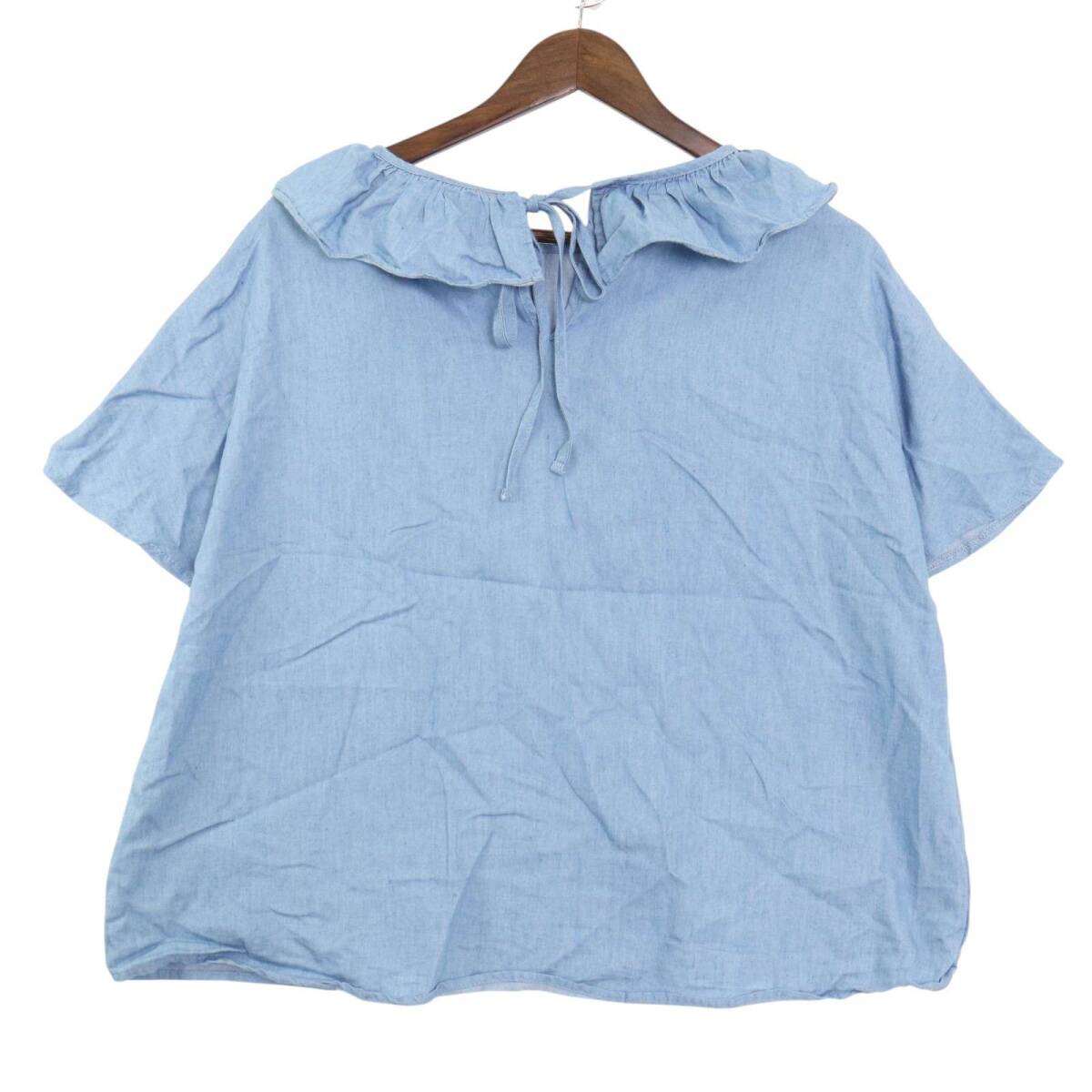 merlot メルロー 春夏★ ブラウス プルオーバー Sz.F レディース_画像4