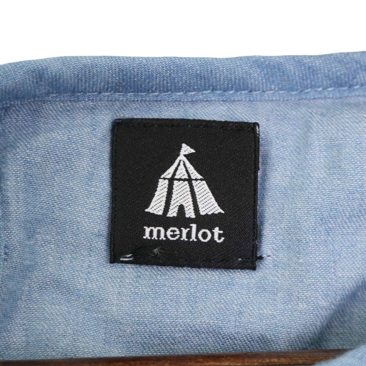 merlot メルロー 春夏★ ブラウス プルオーバー Sz.F レディース_画像5