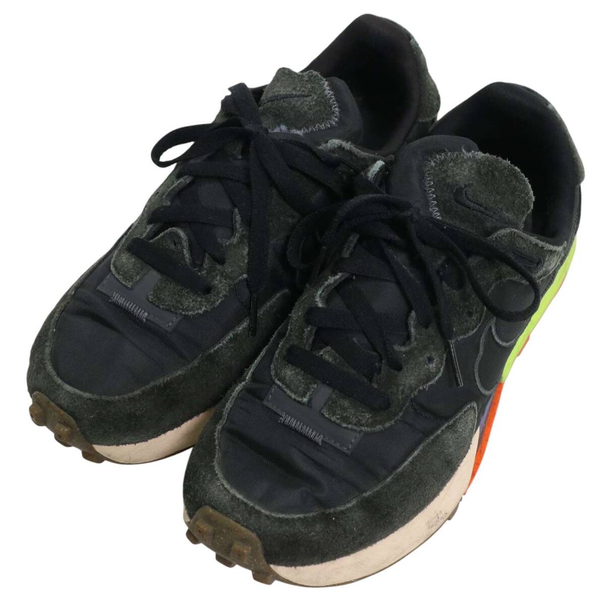 NIKE ナイキ DC3579-001 通年★ フォンタンカ ワッフル ローカット スニーカー シューズ Sz.25.5cm レディース 黒_画像1