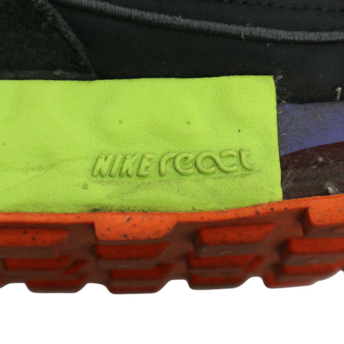 NIKE ナイキ DC3579-001 通年★ フォンタンカ ワッフル ローカット スニーカー シューズ Sz.25.5cm レディース 黒_画像7