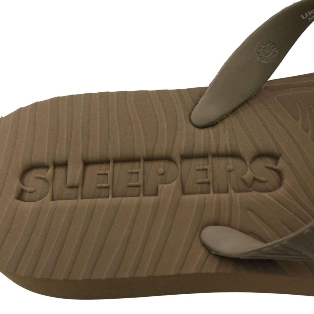 SLEEPERS スリーパーズ 春夏★ 木目調 ビーチサンダル トングサンダル フリップフロップ Sz.8 レディース_画像6