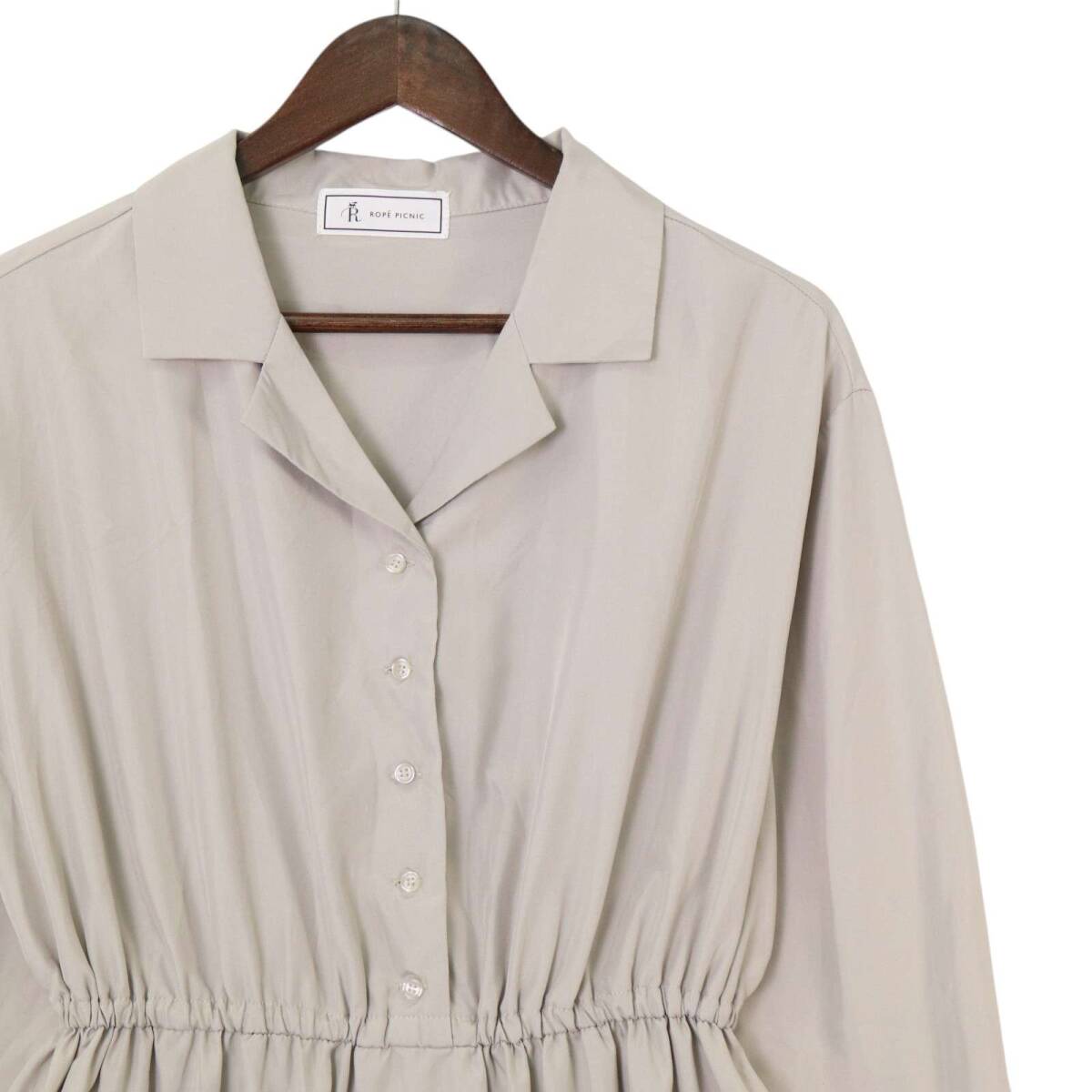 ROPE' PICNIC ロペピクニック 通年★ シャツ ワンピース Sz.M レディース_画像2