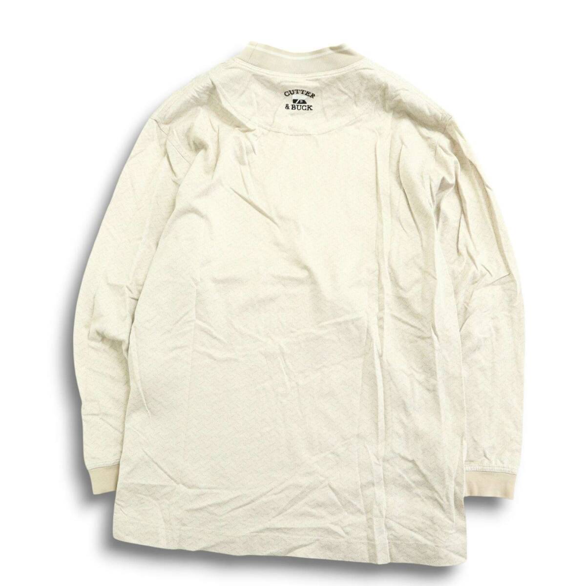 CUTTER&BUCK カッター&バック ゴルフ 通年 ロゴ刺繍★ 長袖 チェック柄 カットソー ロンTシャツ Sz.L メンズ_画像7