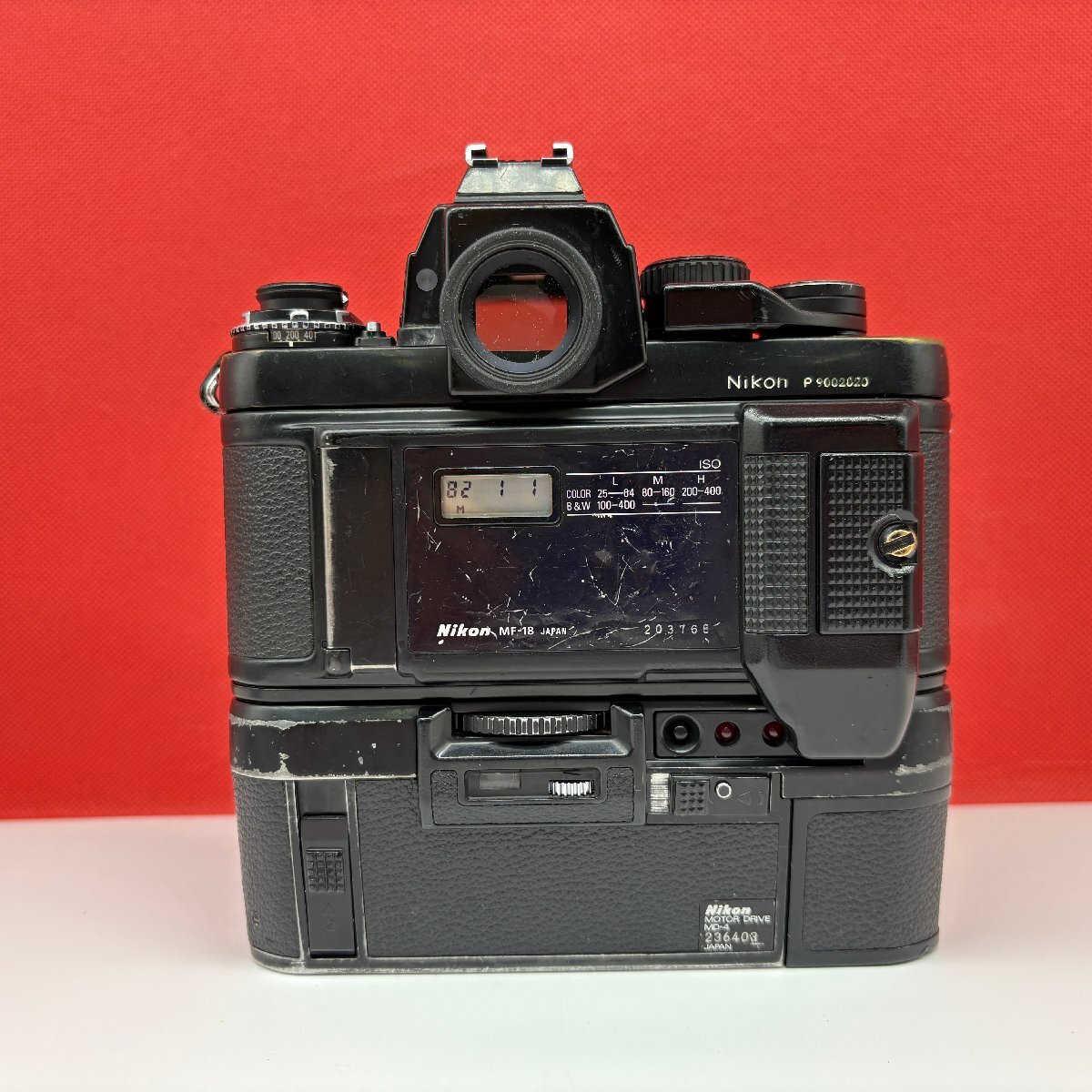 □07 Nikon F3 P HP ハイアイポイント MD-4 MF-18 フィルムカメラ 一眼レフカメラ ボディ 動(dòng)作確認(rèn)済 1円スタート ニコン