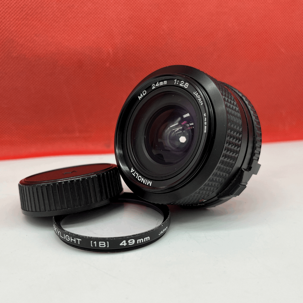 ☆07 MINOLTA MD 24mm F2.8 カメラ レンズ 1円スタート ミノルタ