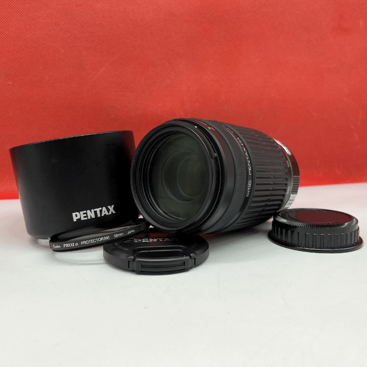 ☆19 PENTAX smc PENTAX-DA F4-5.8 55-300mm ED カメラ レンズ AF動作確認(rèn)済 1円スタート ペンタックス