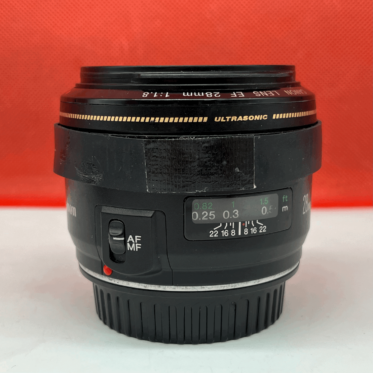 ☆03 CANON LENS EF 28mm F1.8 ULTRASONIC カメラ レンズ AF動(dòng)作確認(rèn)済 1円スタート キャノン