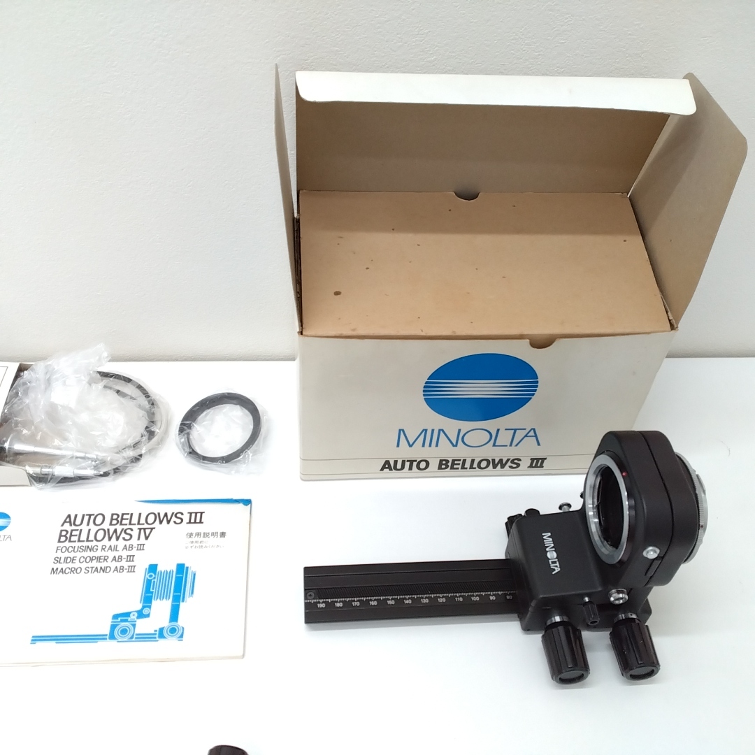 HSUTC★若 Minolta ミノルタ AUTO BELLOWS Ⅲ+Focusing Rail AB-Ⅲ セット_画像2
