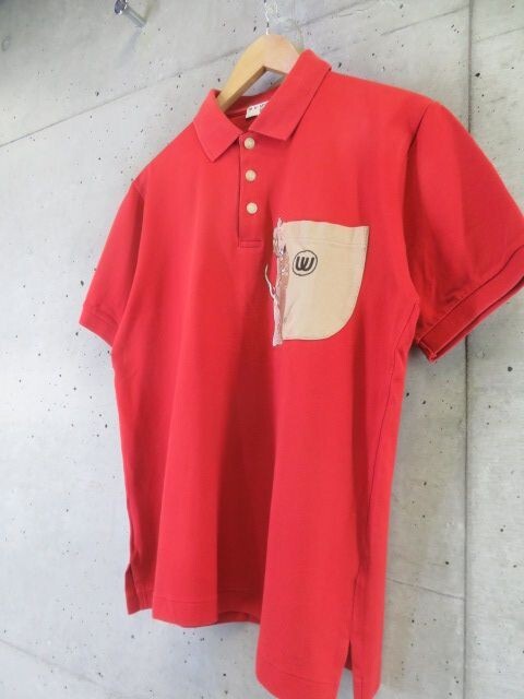 【送料300円可】2190s3◆良品です◆日本製◆M・U SPORTS エムユースポーツ ミエコウエサコ 半袖ストレッチポロシャツ 42/ゴルフジャケット_画像2
