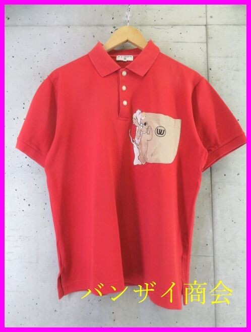 【送料300円可】2190s3◆良品です◆日本製◆M・U SPORTS エムユースポーツ ミエコウエサコ 半袖ストレッチポロシャツ 42/ゴルフジャケット_画像1