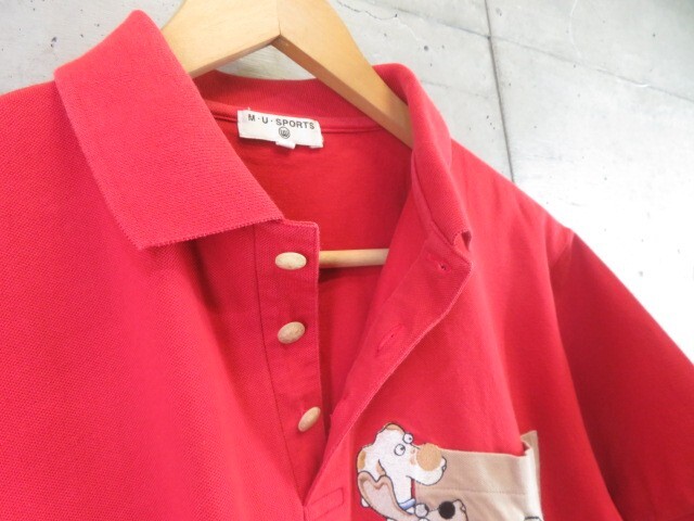 【送料300円可】2190s3◆良品です◆日本製◆M・U SPORTS エムユースポーツ ミエコウエサコ 半袖ストレッチポロシャツ 42/ゴルフジャケット_画像4