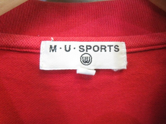 【送料300円可】2190s3◆良品です◆日本製◆M・U SPORTS エムユースポーツ ミエコウエサコ 半袖ストレッチポロシャツ 42/ゴルフジャケット_画像9