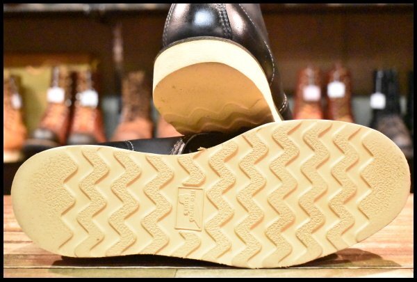 【9.5E 箱付 美品 羽タグ 01年】レッドウィング 8179 アイリッシュセッター 黒 ブラッククローム モックトゥ ブーツ redwing HOPESMORE_画像3