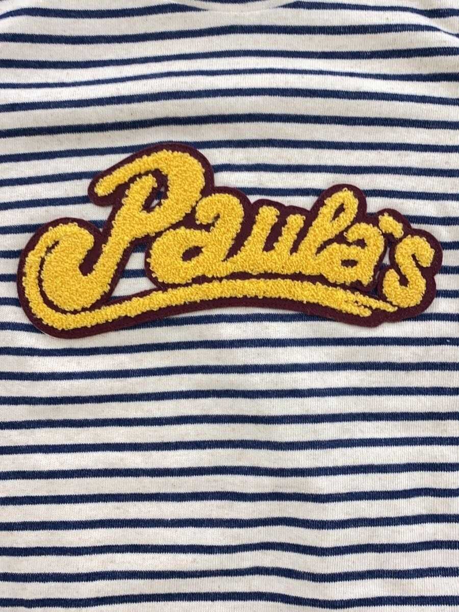 LOEWE◆Tシャツ/XS/ウール/ネイビー/紺/ベージュ/ボーダー_画像7
