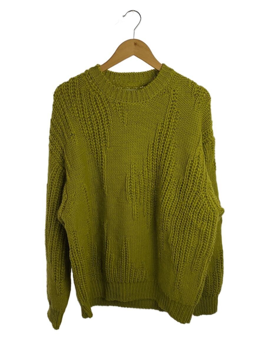 YOKE◆ニット・セーター(厚手)/3/ウール/YLW/YK22AW0426S