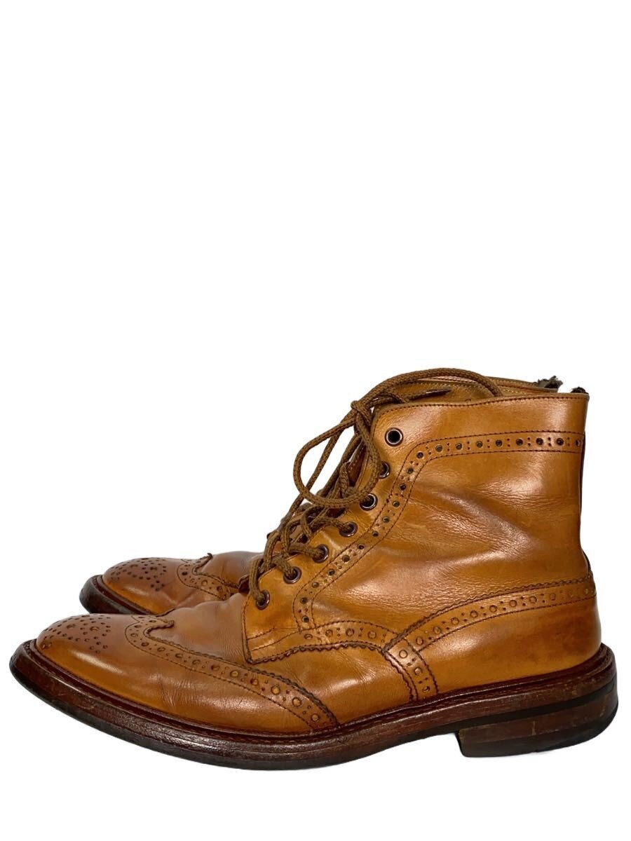 Tricker’s◆ブーツ/UK9.5/BRW/レザー_画像1
