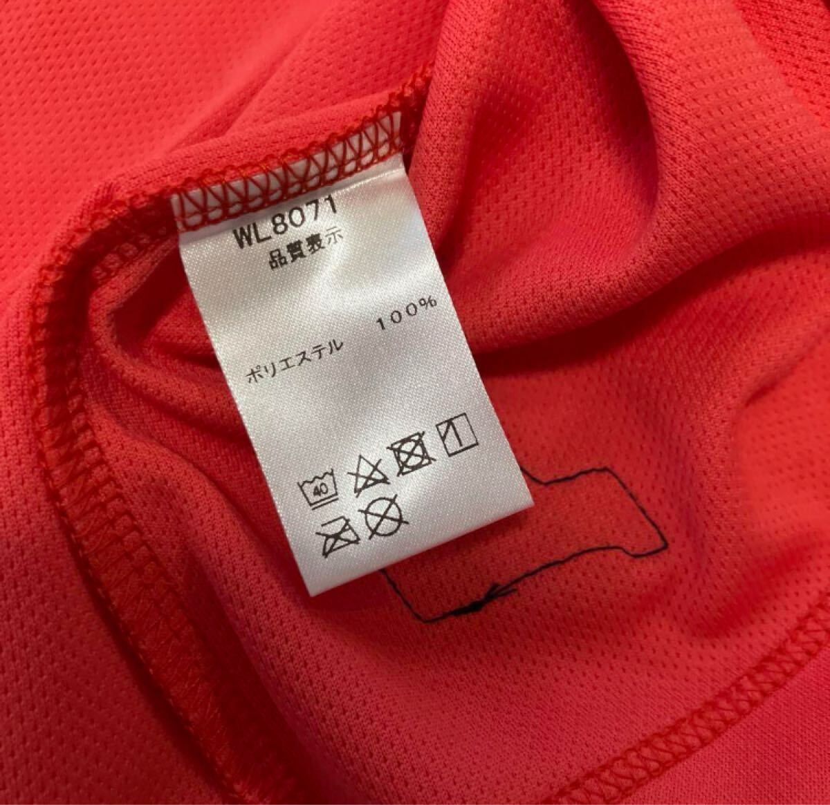 送料無料 新品 prince テニスウェア ゲームシャツ レディース XL RD _画像6