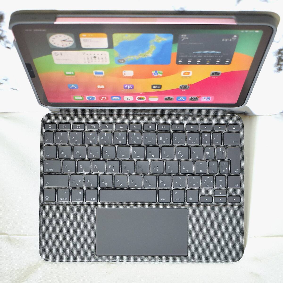 プレゼントに♪【iPad Air 4 10.9型 ローズゴールド WiFi Cellular】キーボード付/eSIM対応/オンライン学習/動画視聴/電子書籍/レシピ閲覧