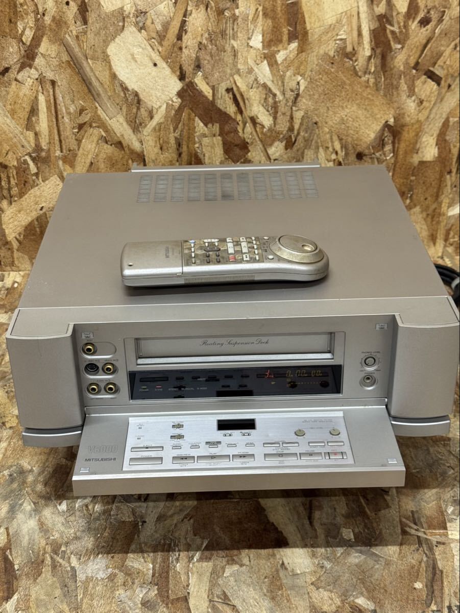【1194】三菱 VHSデッキ HV-V6000 ビデオデッキ ビデオカセットレコーダー MITSUBISHI 通電確認(rèn)