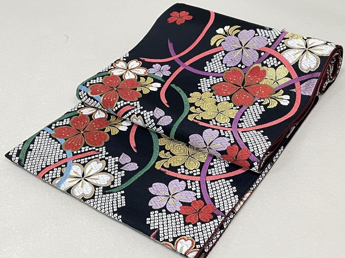 IROHA◆袋帯◇【tc1745】仕立て上がり◆正絹 六通【中古】_画像1