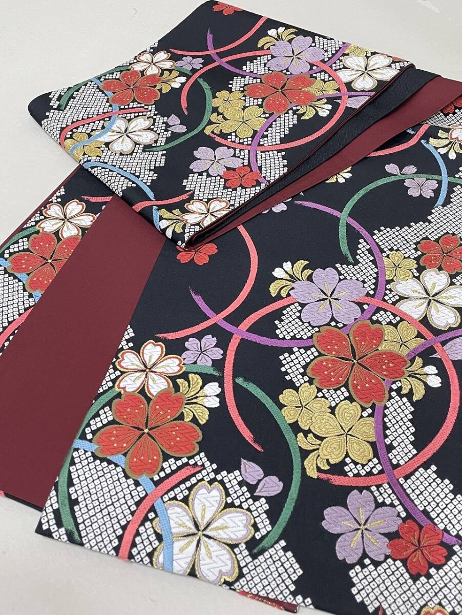 IROHA◆袋帯◇【tc1745】仕立て上がり◆正絹 六通【中古】_画像6