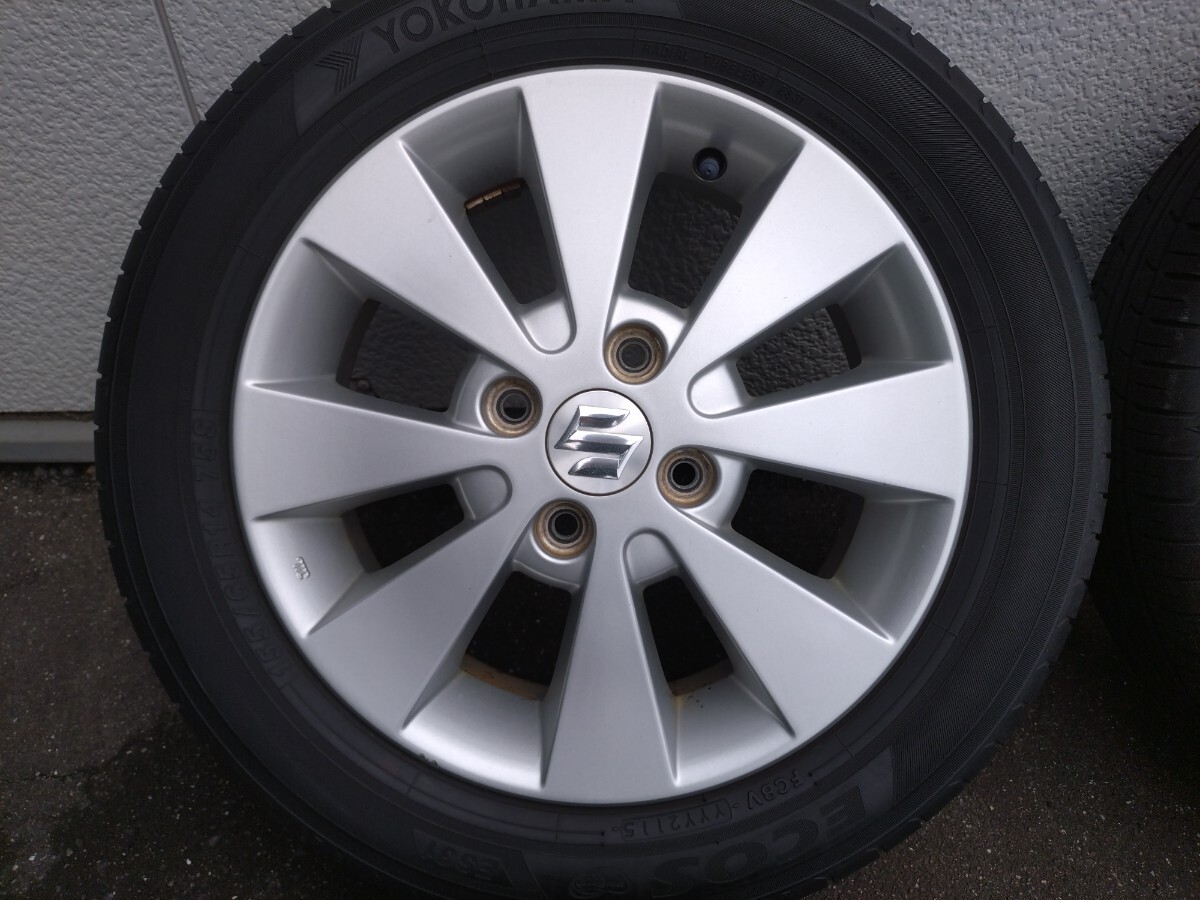 ☆155/65R14☆ワゴンRスティングレー純正アルミ夏タイヤセット☆＠49_画像2