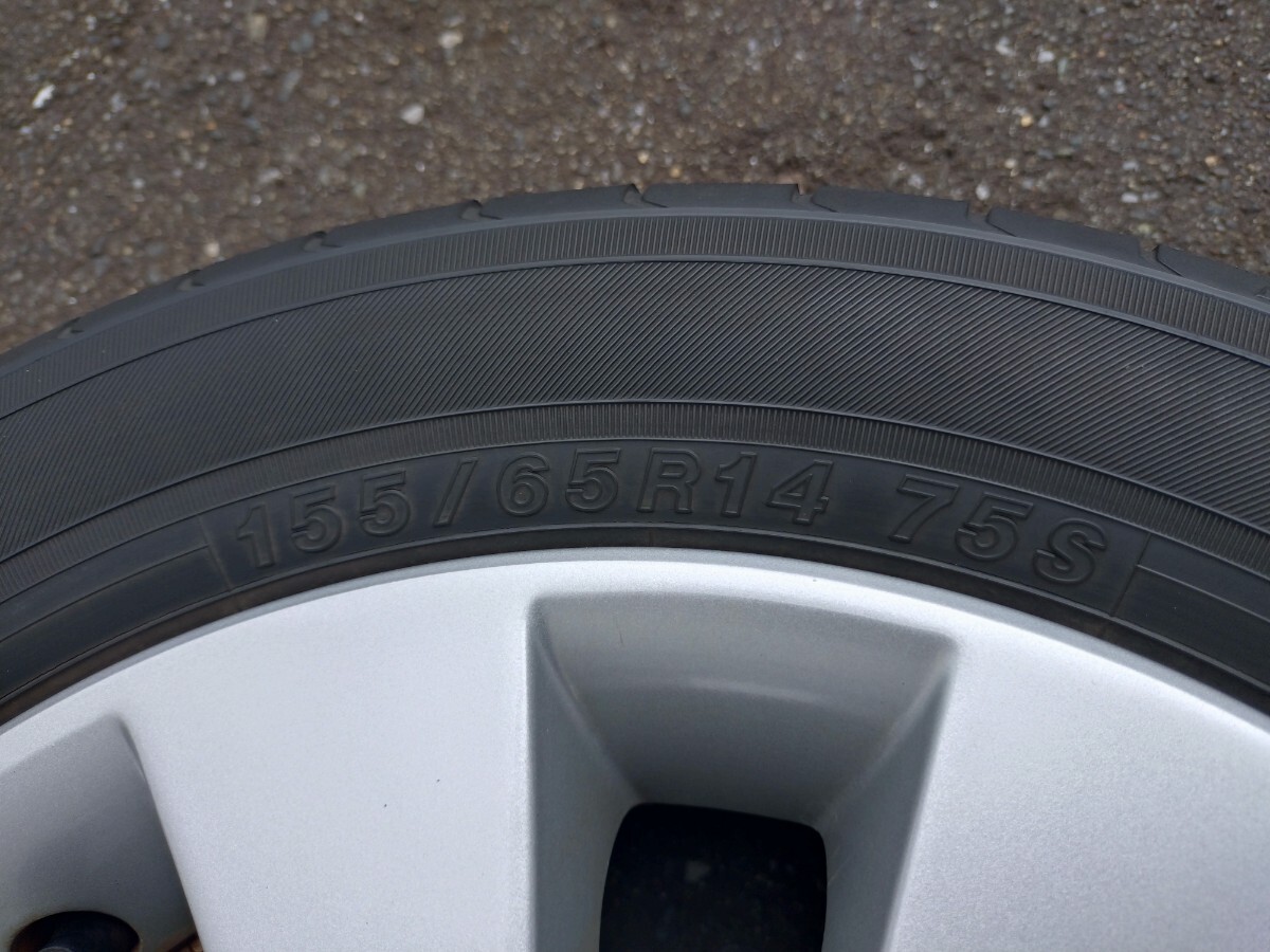 ☆155/65R14☆ワゴンRスティングレー純正アルミ夏タイヤセット☆＠49_画像7