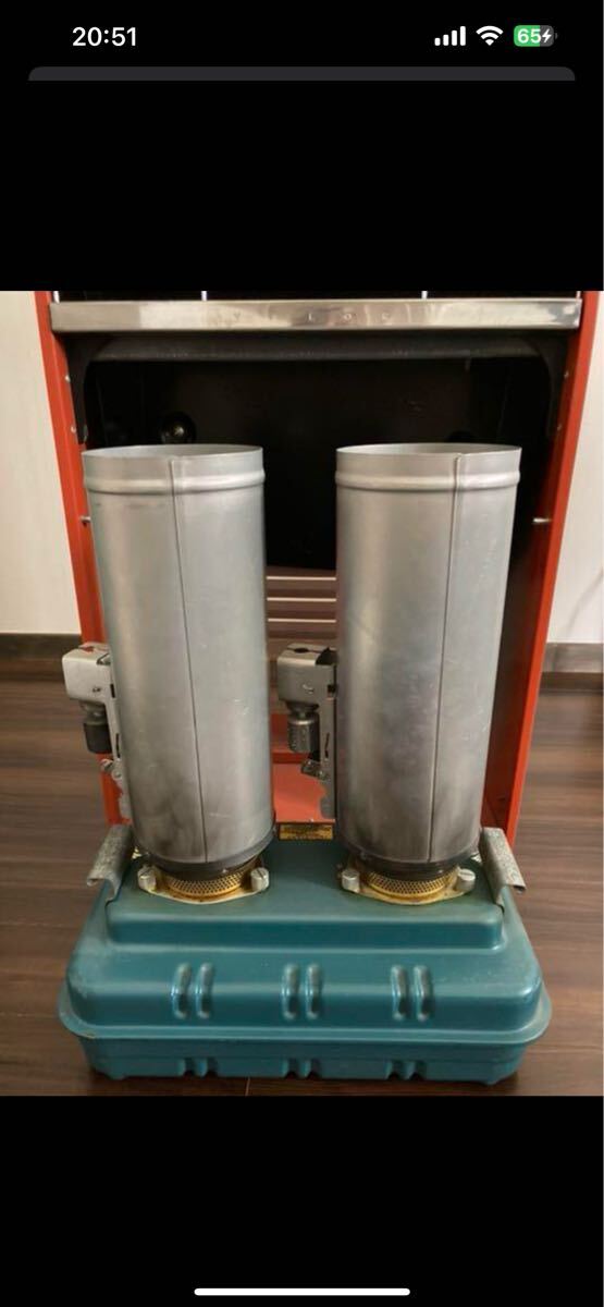 ヴィンテージ バーラー ニ筒式ストーブ _画像7