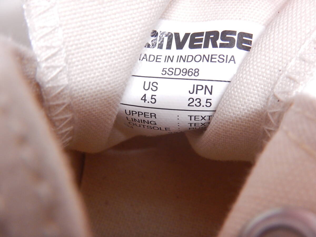 未使用■CONVERSE コンバース ALL STAR ベージュ スニーカー 23.5cm■0.15_画像8