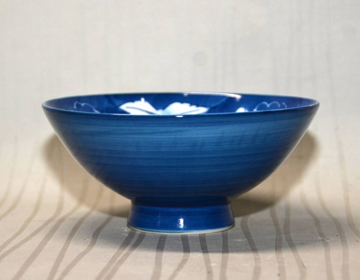 40◆初荷です ◆伊万里焼 翠山窯 染付葡萄文小付 6客 12.5cm ◆丁寧な絵付けです 高級和食器 懐石_画像9
