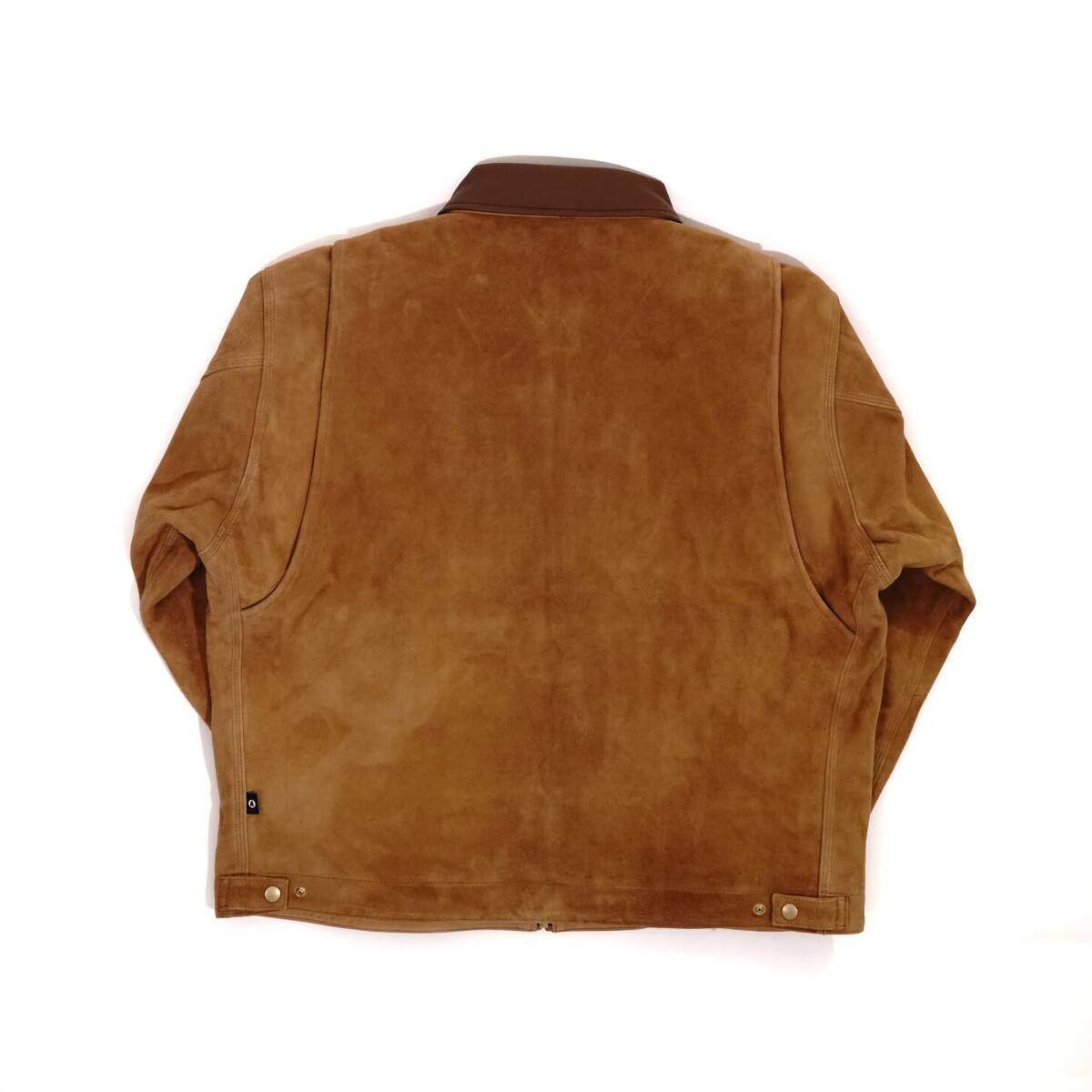 BELL STAMP WEAR CAR LOVE JAM BROWN L ベルスタンプウェア やぎ革 本革 GOAT LEATHER Suede スエード レザー ジャケット 革ジャン_画像2