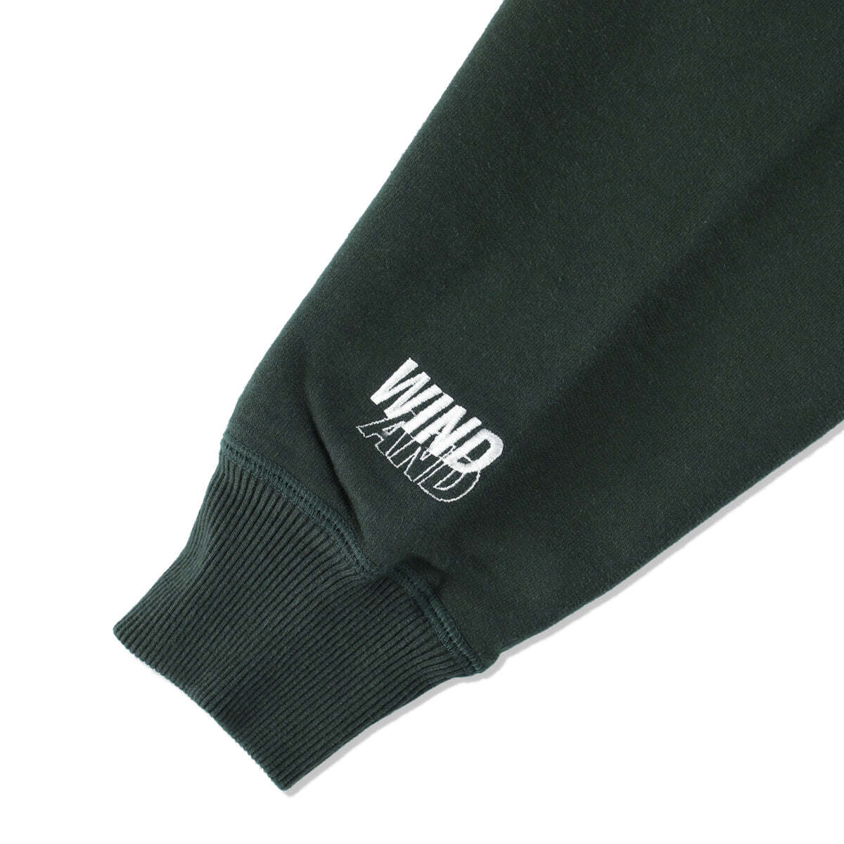 WIND AND SEA RED WOOD CLASSICS WDS DELUXE HOODIE GREEN XL ウィンダンシー カナダ製 MADE IN CANADA ヘビーウェイト 裏起毛 パーカ_画像6