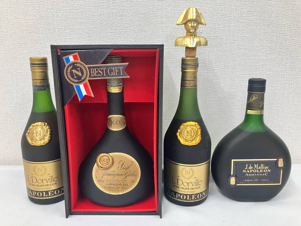 【未開(kāi)栓】 【13本まとめ売り】ブランデー ナポレオン X?O ル ドーヴィル ウイスキー カナディアンクラブ 等 お酒 箱付き含む まとめ L4