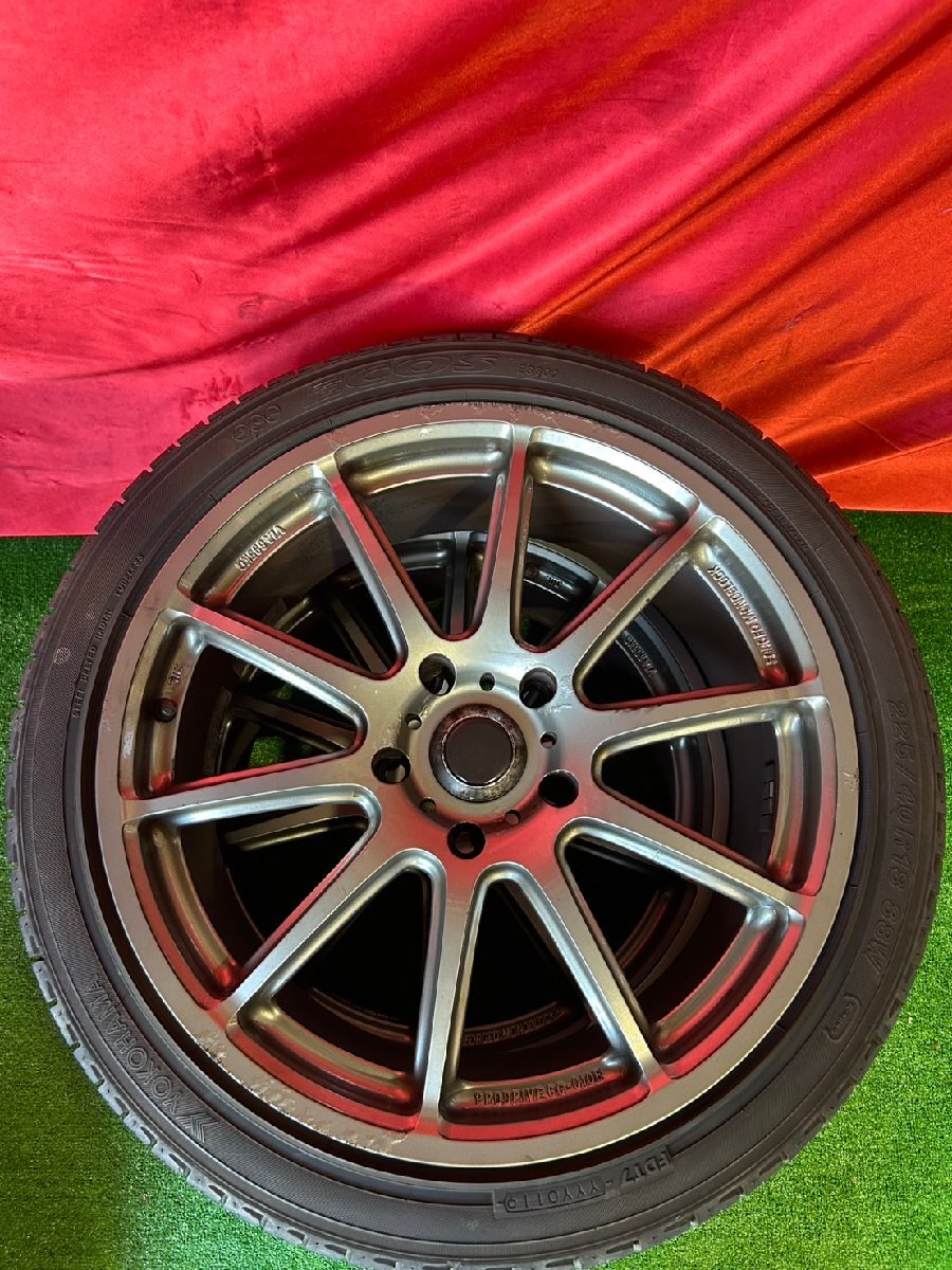 【鍛造】ブリヂストン プロドライブ GC-010E 18インチ 7.5J PCD120 5穴 ET38 YOKOHAMAタイヤ ecos 225/40R18 BMW 等_画像4