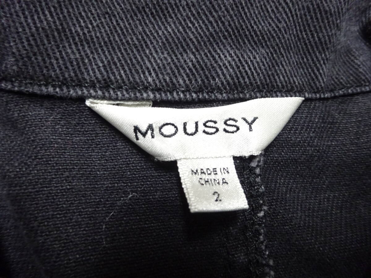 ■む-72■MOUSSY　長(zhǎng)袖オールインワン　つなぎ　ショートパンツ　サイズ2　