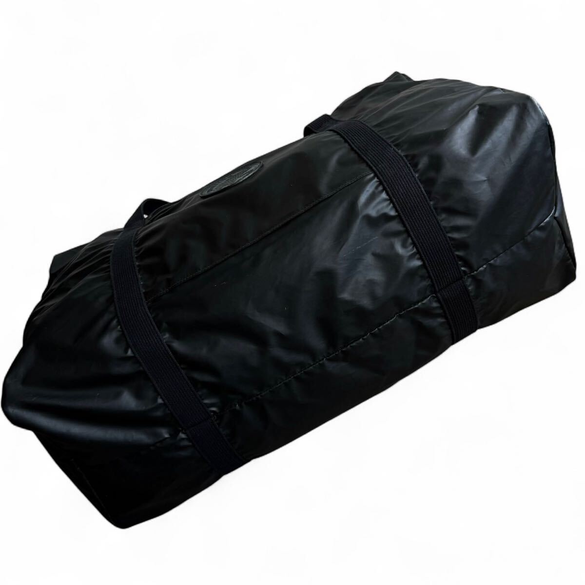 極美品/大容量●HUNTING WORLD ハンティングワールド ボストンバッグ ビジネス バチュークロス ナイロン レザー メンズ 出張 ブラック 黒