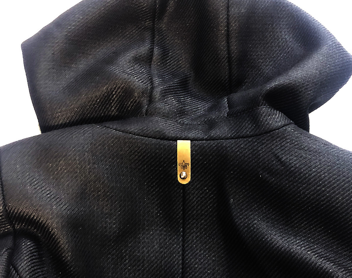 高級/希少/美品■Mackage/マッカージュ カナダ製 フード あったか ウールコート■スタイリッシュ セレブ愛用 マドンナ■XS/黒■_画像5