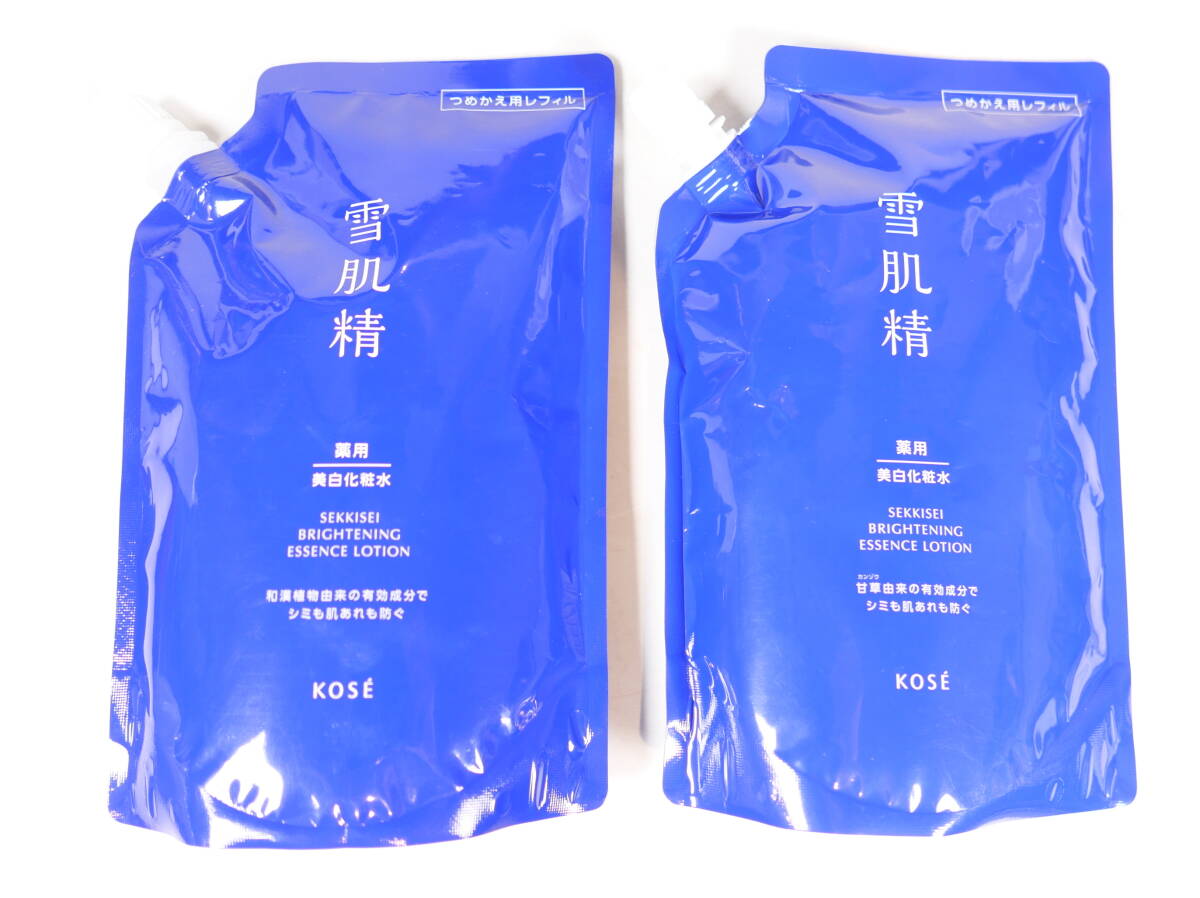 未開封コスメ★KOSE コーセー 雪肌精 薬用 美白化粧水 ブライトニング エッセンス ローション レフィル 310mL 2袋セット