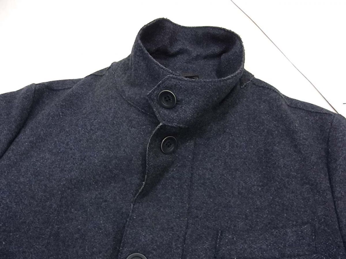 美品◆HERNO ヘルノ IN-TECH 機能素材 中綿入り ウールコート ジャケット メンズ 秋冬物_画像5