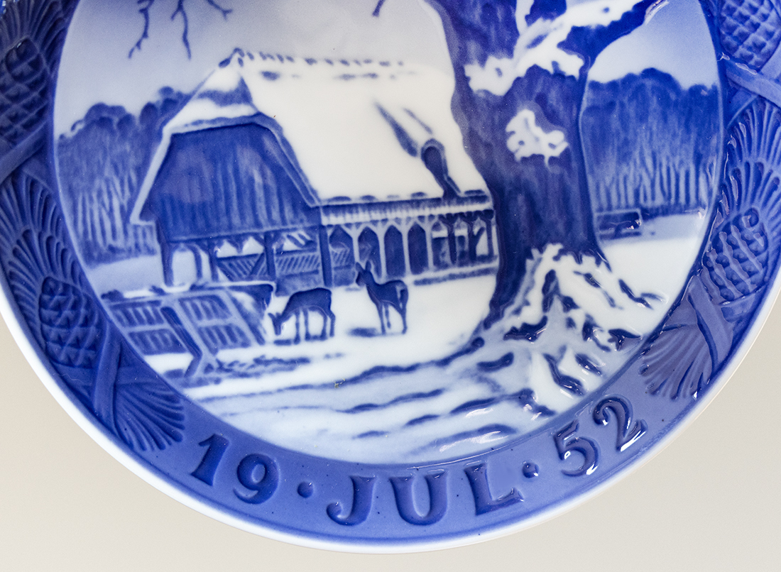 1952年 ロイヤルコペンハーゲン イヤープレート 北欧 デンマーク プレート 皿 ビンテージ ROYAL COPENHAGEN_画像3