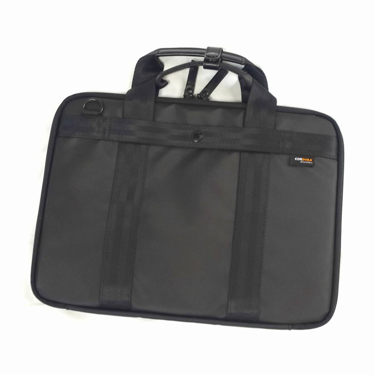 福祉バザー CORDURA/コーデュラ ブリーフケース 黒 薄型
