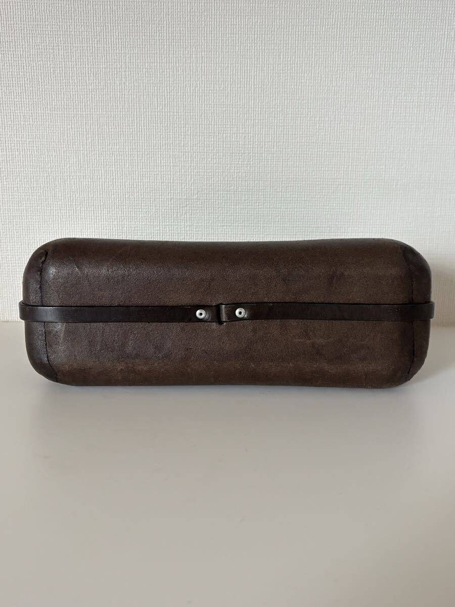 CECCHI DE ROSSI レザー ショルダーバッグ ブラウン チェッキデロッシ_画像4