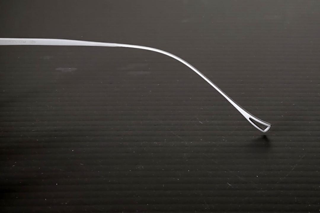 Round Spin Titanium Matte Silver チタン 丸メガネ マットシルバー 02_画像6